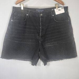 Arizona Jean Company Charcoal Denim Shorts 100% Cotton Size 21